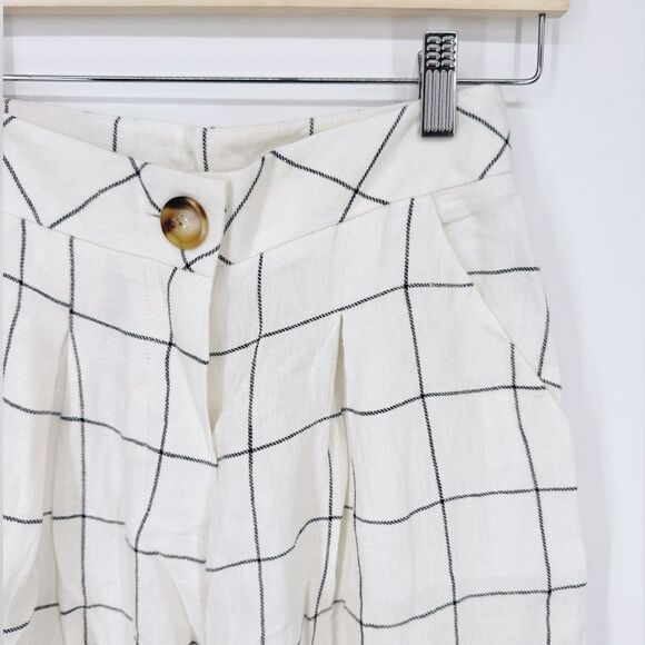 Revolve x Rumer The Label Quinn Pant Ivory‎ Plaid Size XS - Picture 5 of 12